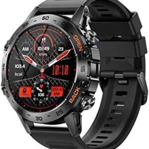 Smart Watch Fitness Tracker with Heart Rate Monitor, Blood Pressure, Blood Oxygen Tracking, 1.39 Inch Touch Screen Smartwatch Activity Fitness Watch for Men Compatible with Android iPhone iOS