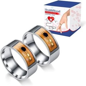 HealthBlood Pressure Control Ring, Blood Pressure Control Ring, Blood Sugar Regulator Ring for Women Men, Lowers Sugar Level (2Pcs,#10)