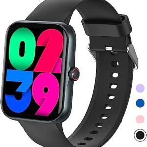 Smart Watch for Kids, 1.84" Full Touch Screen Sports Fitness Tracker Kids Watch with Bluetooth Call, 100 Sports Modes, Sleep Monitoring, Heart Rate, Pedometer, Sports Watch for Boys Girls