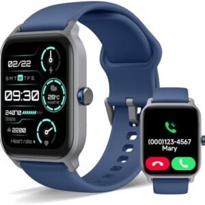 Smart Watch for Men Women(Answer/Make Call), 1.8" Touch Screen Activity Trackers with Alexa Built in iPhone Android Compatible, Fitness Heart Rate Blood Oxygen Sleep Monitor, IP68 Waterproof