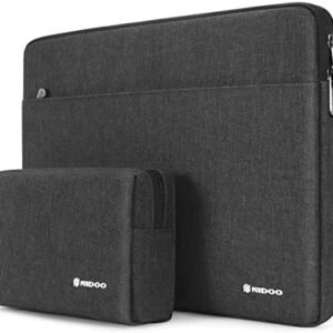 NIDOO 12.5 inch Laptop Sleeve Case Bag for 12.9" iPad Pro 2016 2017/13" MacBook Pro Air / 14" MacBook Pro/New Surface Pro 8 X / 13.3" ThinkPad X13 Yoga Gen 2 / ThinkPad X1 Carbon Gen 9, Dark Grey