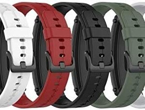 FitTurn [5Pack]16mm Bands Compatible with FITVII Slim/KALINCO Slim/MorePro HM08/HENGTO H39 PLUS/BOCLOUD 1.45" Fitness Tracker, Replacement Colorful Silicone Wristband Adjustable Accessory Bands Strap for FITVII Slim Fitness Tracker Women Kids