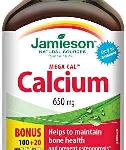 Jamieson MegaCal Calcium 650mg 100+20 Tablets