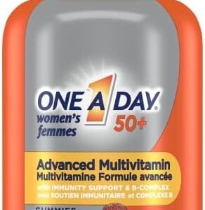 One A Day Women 50 Plus Multivitamin Gummies- Advanced Multivitamin Gummy with Brain Function & Immunity Support, Formulated with Vitamins & Minerals for Women 50+, 130 Gummies