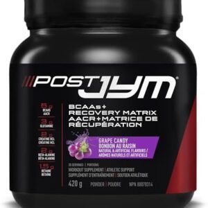 Post JYM Active Matrix, Post-Workout with BCAA's, Glutamine, Creatine HCL, Beta-Alanine and More, JYM Supplement Science, Grape Candy, 20 Servings