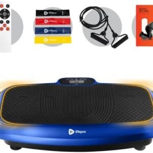 LifePro Turbo 3D Vibration Plate Exercise Machine - Dual Motor Oscillation, Pulsation + 3D Motion Vibration Platform | Full Whole Body Vibration Machine for Home Fitness & Weight Loss