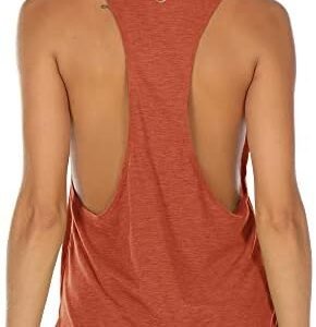icyzone Workout Tank Tops for Women - Running Muscle Tank Sport Exercise Gym Yoga Tops Athletic Shirts