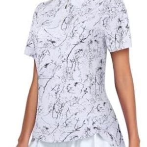Tanst Sky Women's Golf Polo Shirts Short Sleeve Moisture Wicking Tennis Shirt Athletic Workout Tops Quick Dry