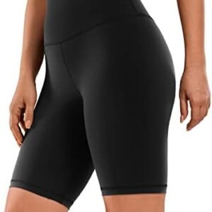 CRZ YOGA Women's Naked Feeling Biker Shorts - 3'' / 4'' / 6'' / 8'' High Waisted Yoga Workout Running Spandex Shorts