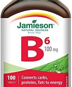 Jamieson Vitamin B6 100 mg (Pyridoxine) 100 Tablets