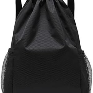 Drawstring Backpack Sackpack for Men Women – UpLook String Bag Water Resistant Large Cinch Side Pockets for Gym Hiking Travel