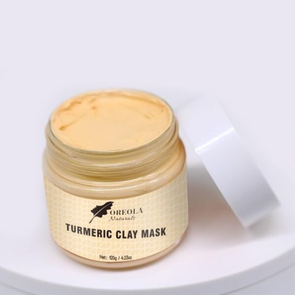 Turmeric Clay Face Mask Exfoliating, Deep Cleansing, Brighten and Purifying Mask 50g Ideal For all Skin Types - Image 2