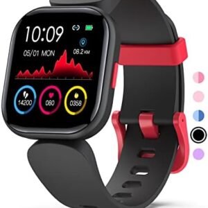 Mgaolo Kids Smart Watch for Boys Girls,Fitness Tracker with Heart Rate Sleep Monitor for Android iPhone,Waterproof DIY Watch Face Pedometer Activity Tracker (Can be Used Without app/Phone)