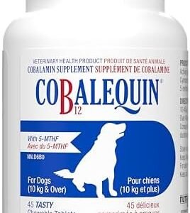 Nutramax Cobalequin® Vitamin B12 Supplement for Medium to Large Dogs, 45 Chewable Tablets