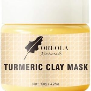 Turmeric Clay Face Mask Exfoliating, Deep Cleansing, Brighten and Purifying Mask 50g Ideal For all Skin Types