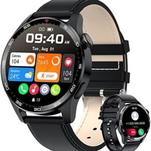 Smart Watch for Men (Answer/Dial Call), 1.39'' DIY Full Touch Screen Fitness Tracker with 7 Sport Modes/IP67 Waterproof, Health Monitor with Blood Oxygen Heart Rate Sleep Smartwatch for iPhone Android
