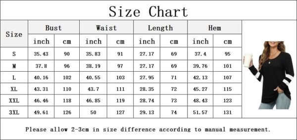 CHICZONE Women Long Sleeve Tunic Tops Fall Winter Crew Neck Sweaters Casual Loose Swing Tops - Image 5