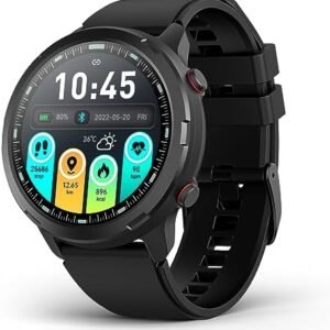 GPS Smart Watch for Men and women, Rugged Outdoor Fitness Tracker Watch with GPS Compass, Pedometer, Calorie, Heart Rate, Blood Oxygen, Sleep Monitor, IP68 Waterproof Smartwatch for Android and iPhone