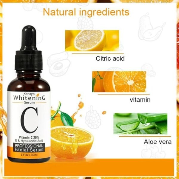 Vitamin C Serum For Face, with Hyaluronic Acid & Vitamin E Facial Serum for Deep Hydration Face Care 30 ml (Pack of 1) - Image 4