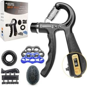 Grip Strength Trainer,Hand Grip Strengthener,Adjustable Resistance 11-132Lbs Counting Hand Exerciser Grip Strengthener,Non-Slip Grip Strength.Enhance Hand Grip,Hand Rehabilitation