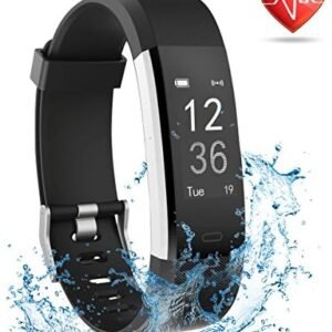 Fitness Tracker with Heart Rate Monitor, Smart Watch Activity Tracker Pedometer Sports Bracelet with Sleep Monitor Step Calorie Counter Wristband for Android and iOS Smartphone
