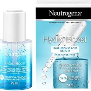 Neutrogena Moisturizer Neutrogena Hydro Boost Hyaluronic Acid Face Serum with Vitamin B5, Glycerin for Moisturized Skin, 29 Milliliters