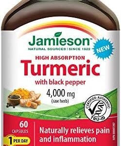 High Absorption Turmeric with Black Pepper 4,000 mg - Non-GMO, Gluten-Free