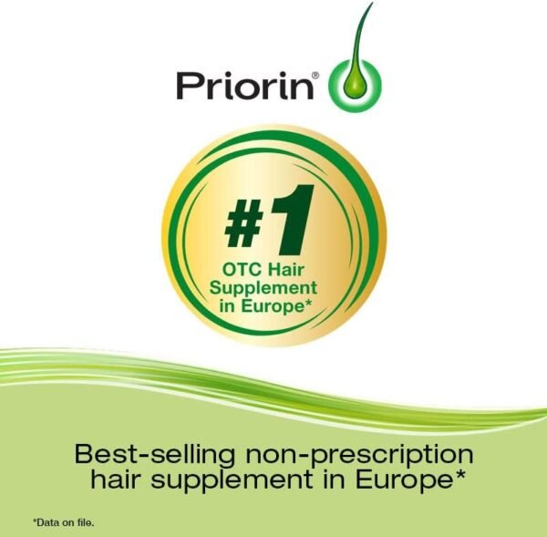 Priorin Hair Growth Vitamins With Biotin - Hair Vitamins To Stimulate Hair Growth For Men And Women, Decrease Of Hair Loss After Washing, Contains Biotin For Hair Growth, 60 Count, 1 Month Supply - Image 4