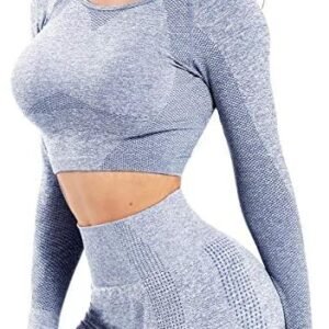 INSTINNCT Long Sleeve T-Shirt Yoga Crop Tops Seamless Hollow Out Tight Fitness Workout for Women Yoga Activewear Tops Shirts