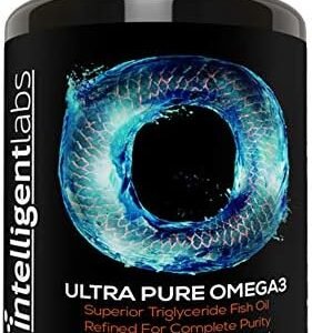 Intelligent Labs Triglyceride Omega 3, 2250mg per 3-Capsule Serving, Burpless Fish Oil Capsules, GOED Certified, 120 Softgels Per Bottle