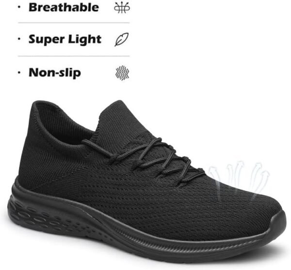 TIANYUQI Mens Walking Shoes Fashion Sneakers Slip on Casual Shoes Lightweight Work Gym Tennis Running Shoes - Image 3