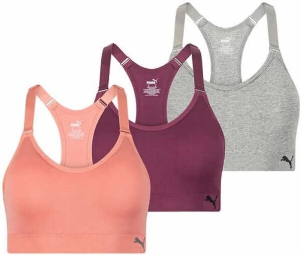 PUMA Women Sports Bra, 3-Pack - Image 8