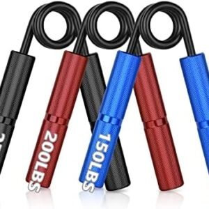 Hand Grip Strengthener, Set of 3 (150,200,250 lbs) Grip Strength trainer, Non-slip Gripper Wrist & Forearm Strengthener Workout equipment for Home Office Gym