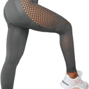 BFOBGF New Womens Yoga Pants Seamless High Waist Hollow-Carved Gym Sport Workout Leggings