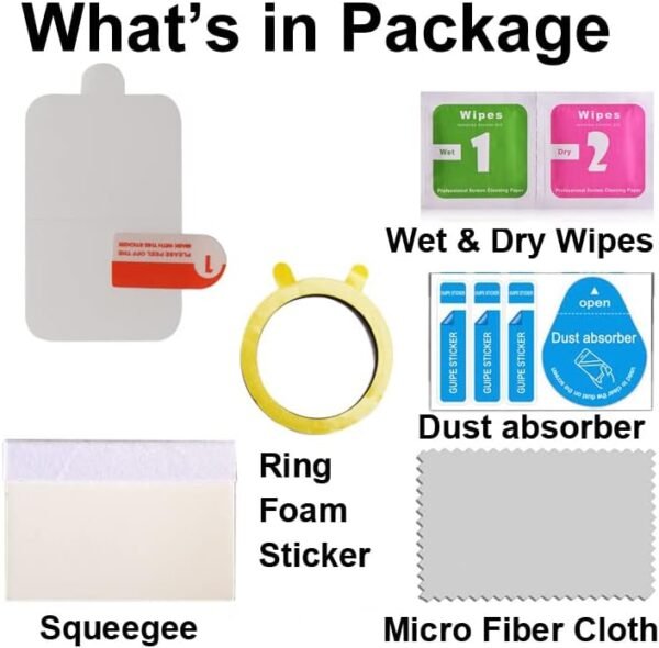 smaate Screen Protector Compatible with MorePro and FITVII HM08 1.47 inch Fitness Tracker, Soft TPU, 6-Pack, Bubble Self-healing, Full coverage - Image 4