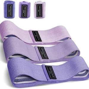 Resistance Bands Sets Portable Exercise Loops for Legs and Hip 3 Resistance Level Workout Weight Bands with Non-Slip Design Workout Flexbands for Home Gym Office Yoga Pilates
