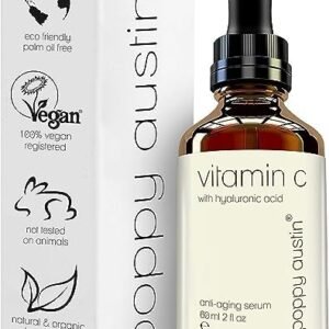 Poppy Austin - Vitamin C Serum For Face - 2 fl oz / 60mL - Organic, Cruelty-Free & Vegan Ingredients - Vitamin C Face Serum
