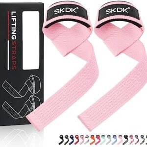 Lifting Straps Deadlift Gym Wrist Straps Weightlifting with Neoprene Cushioned Wrist Padded and Anti-Skid Silicone - for Bodybuilding, Xfit, Strength Training