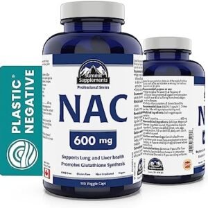 NAC 600mg 150 Capsules - NAC N-Acetyl-L-Cysteine 600 mg - NAC Supplement N-Acetyl Cysteine 600mg - Support Lung and Liver Health - 3rd Party Tested - Formulated & Made in Canada