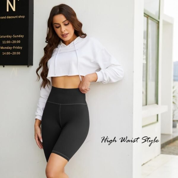 Biker Shorts Women Workout Short Woman High Waist Yoga Running Volleyball Workout Gym Soft Tummy Control - Image 2