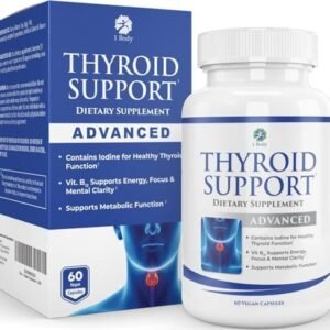 Thyroid Support Supplement - (Vegetarian) - natural blend of Vitamin B12, Iodine, Zinc, Selenium, Ashwagandha Root, Copper, Coleus Forskohlii & more - 30 Day Supply