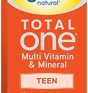 Swiss Natural Total One Teen Multi Vitamin & Mineral | Calcium, Biotin & Vitamin B12 | Daily Maintenance for Overall Health | No Preservatives and Dairy | 90 Caplets