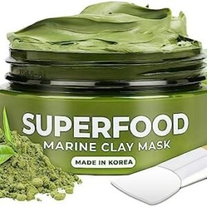 Korean Face and Body Detox Mud Mask - Face Masks Skincare - Clay Mask with Avocado & Superfoods - Dermatologist Tested - Masque Visage Beauté - Vegan Face Mask Skin Care by Plantifique
