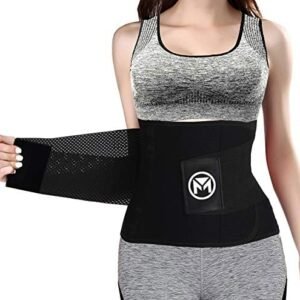 Moolida Waist Trainer Belt for Women Waist Trimmer Weight Loss Workout Fitness Back Support Belt