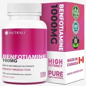 New *BONUS SIZE* 150 HIGHEST POTENCY Benfotiamine Complex – 100mg (Vitamin B1/ Thiamine) capsules, Increased Energy, Nerve Support, All-Natural, Vegan, Gluten Free. 5-month supply