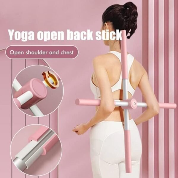 Yoga Stick - Yoga Fitness Posture Corrector: Stretching & Open Back Stick for Bharatanatyam and Classical Dancers - Image 4