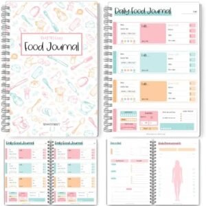 My 90 Day Food Journal: Daily Food Journal, 90 Day Meal Tracker & Planner, Fitness Diet Wellness Planner, Habit Tracker, Weight Loss Tracker, Nutrition Log, Daily Food Diary - A5 Colorful Sky