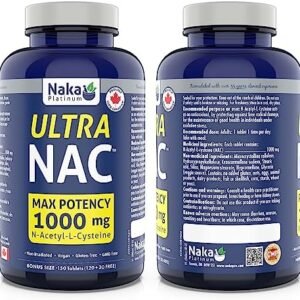 Naka Platinum Ultra NAC (N-Acetyl-L-cysteine) Max Potency 1000 mg per tablet - 150 tablets