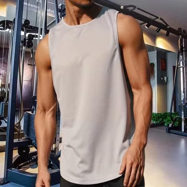 BLaliZ2 Men's Sleeveless Workout Tank Tops Fitness Bodybuilding Muscle Tee Quick Dry Gym T-Shirt - Image 3