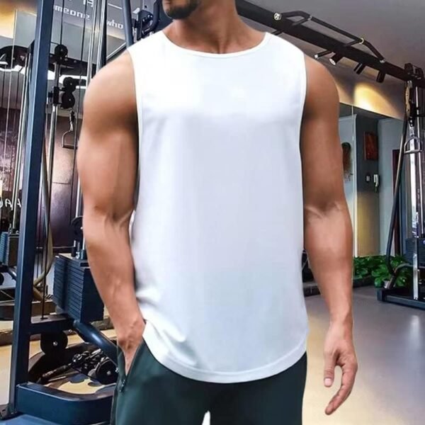 BLaliZ2 Men's Sleeveless Workout Tank Tops Fitness Bodybuilding Muscle Tee Quick Dry Gym T-Shirt - Image 4